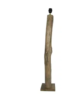 Lampy Dřevěná základna ke stojací lampě Eukalyptus - 18*18*100cm/ E27 Mars & More OMLVE80