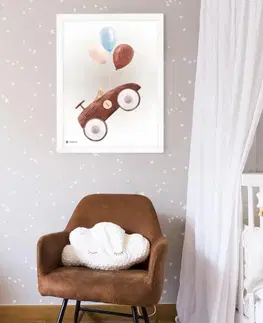 Obrazy do dětského pokoje Obrazy na stěnu do dětského pokoje - Retro auto