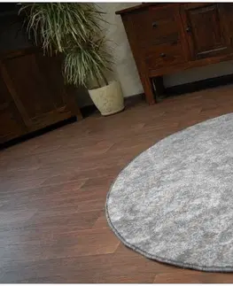 Koberce a koberečky Dywany Lusczow Kulatý koberec SERENADE Graib šedý, velikost kruh 133