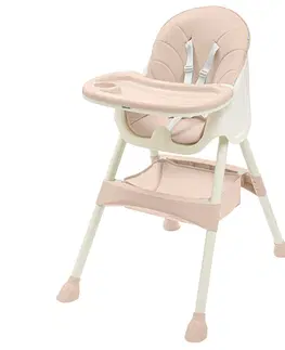 Dekorace do dětských pokojů Baby Mix Jídelní stolička Nora růžová, 51 x 43 x 27 cm