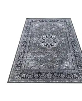 Vintage koberce Šedý koberec s ornamenty mandala Šířka: 240 cm | Délka: 330 cm