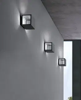 Nástěnná svítidla ICONE Nástěnné svítidlo ICONE Cubò LED, 10 W, titan/stříbro