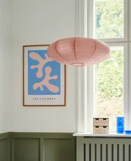 Stínidlo na lampu Nordlux Stínidlo Villo 60 z papíru Ø 60 cm, růžová