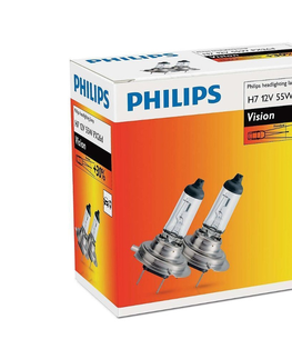 Žárovky Philips SADA 2x Autožárovka Philips VISION 12972PRC2 H7 PX26d/55W/12V 3200K 
