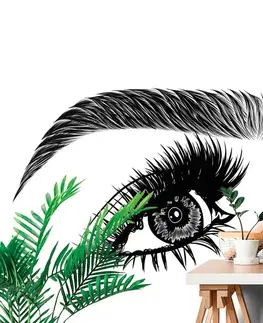Samolepící tapety Samolepící tapeta minimalistické ženské oči