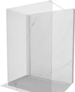 Sprchové zástěny MEXEN/S Kioto Sprchová zástěna WALK-IN 105 x 100 cm, transparent, bílá 800-105-212-20-00-100