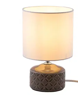 Světla na parapety NOWA GmbH Stolní lampa Jon s keramickou základnou, šedá