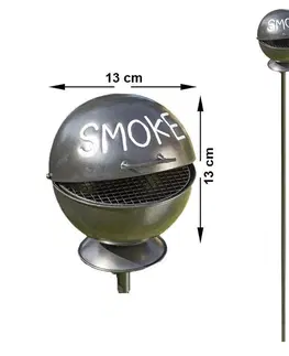 Popelníky DekorStyle Zahradní popelník Smoke 113 cm