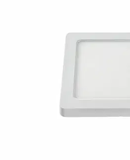 Bodovky do podhledu na 230V Heitronic LED zapuštěný panel SELESTO stmívatelné Clip-on hranaté bílá 164 mm 3000/4000/6000K