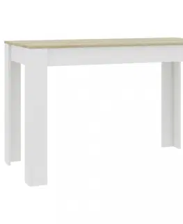 Jídelní stoly Jídelní stůl 120x60 cm Dekorhome Bílá lesk
