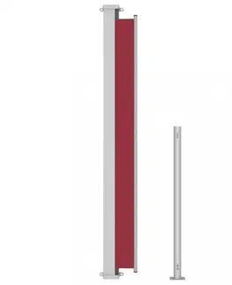 Markýzy Zatahovací boční markýza 200x300 cm Dekorhome Červená