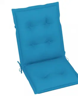 Záhradné sedáky Podušky na zahradní židle 2 ks Dekorhome Světle modrá