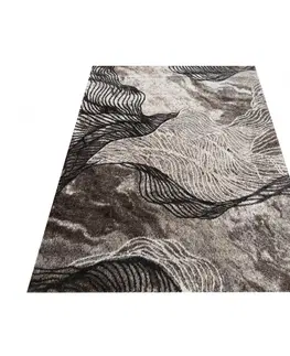 Moderní koberce Propracovaný hnědý koberec se zajímavým ornamentem Šířka: 60 cm | Délka: 100 cm