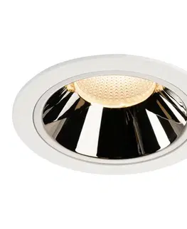 LED podhledová svítidla SLV BIG WHITE NUMINOS DL XL vnitřní LED zápustné stropní svítidlo bílá/chrom 2700 K 55° 1004005