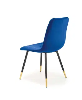 Židle HALMAR Židle MUSTARD K438 modrá