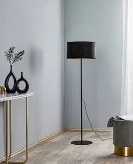 Stojací lampy Duolla Stojací lampa Golden Roller černá/zlatá