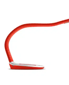 Stolní lampy kancelářské Trae TRAE Luni LED stolní lampa, Qi, 5 000 K červená