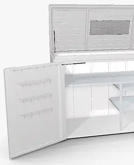 Úložné boxy Biohort Víceúčelový úložný box HighBoard 160 x 70 x 118 (tmavě šedá metalíza) 160 cm (3 krabice)