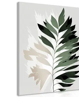 Obrazy stromy a listy Obraz minimalistická kapradina