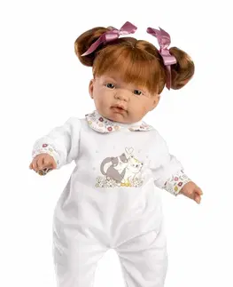 Hračky panenky LLORENS - 13854 JOEL - realistická panenka miminko s měkkým látkovým tělem - 38 cm