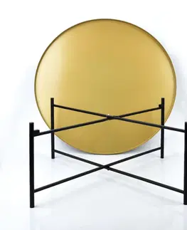 Konferenční stolky Mondex Kulatý konferenční stolek LUCAS zlatý
