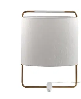 Stolní lampy na noční stolek Carpyen Stolní lampa Margot výška 55cm béžová, zlatá, bílá