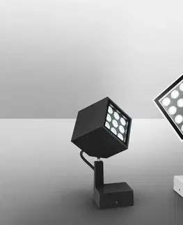 LED venkovní nástěnná svítidla Artemide Epulo 18 spot 6d antracitová šedá T418810W10