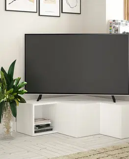 Televizní stolky Televizní stolek COMPACT bílý