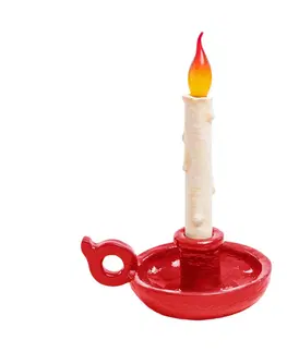 Vnitřní dekorativní svítidla SELETTI LED deko stolní lampa Grimm Bugia svíčka červená