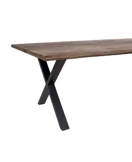 Jídelní stoly Norddan Designový jídelní stůl Jonathon 300 cm kouřový dub