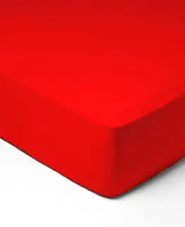 Prostěradla Forbyt, Prostěradlo, Jersey, červená 100 x 200 cm