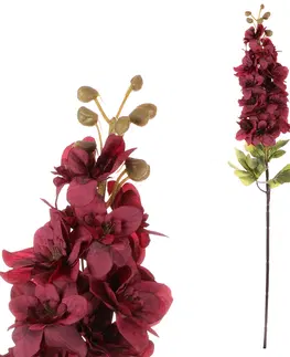 Květiny Umělá květina Ostrožka bordó, 87 x 13 cm