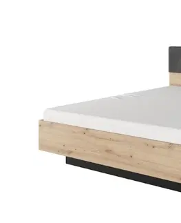 Postele ArtLas Manželská postel SEAL Provedení: Manželská postel s výklopným roštem bez matrace