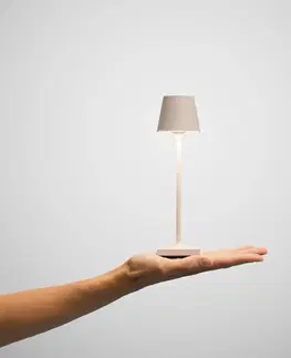 Venkovní osvětlení terasy Sigor Nuindie kapesní LED dobíjecí stolní lampa, dune beige