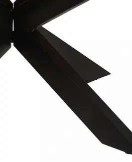 Jídelní stoly Jídelní stůl akácie / černá Dekorhome 100x100x75 cm
