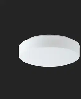 LED nástěnná svítidla OSMONT 70906 ELSA 3 IP stropní/nástěnné skleněné svítidlo bílá IP65 4000 K 14W LED nouzové kombinované 3 h
