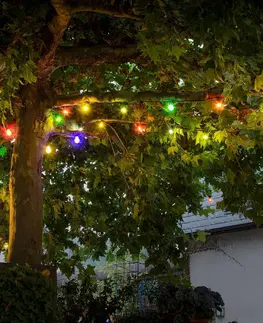 Dekorativní řetězy Konstsmide Christmas Pivní zahradní pohádková světla 20 barevných žárovek LED