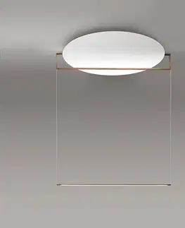Závěsná světla ICONE ICONE Essenza LED závěsné 927 Ø90cm bílá/bronz