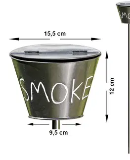 Popelníky DekorStyle Zahradní popelník Smoke 98 cm