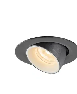 LED podhledová svítidla SLV BIG WHITE NUMINOS GIMBLE XS zápustné stropní svítidlo černé/bílé 2700 K 20° 1005814