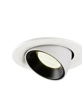 LED podhledová svítidla SLV BIG WHITE NUMINOS GIMBLE S zápustné stropní svítidlo bílé/černé 4000 K 20° 1005912
