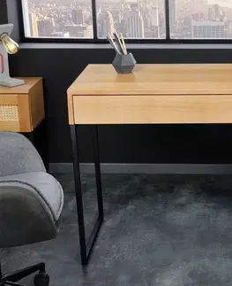 Psací stoly LuxD Designový psací stůl Pacari 120 cm dub