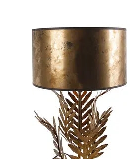 Stolni lampy Vintage stolní lampa zlatá s bronzovým odstínem - Botanica