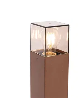 Venkovni stojaci lampy Průmyslové stojací venkovní svítidlo rezavě hnědá 50 cm IP44 - Dánsko
