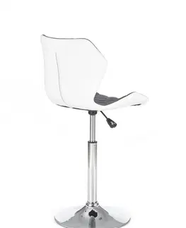 Barové židle HALMAR Barová židle Dorie šedá/bílá