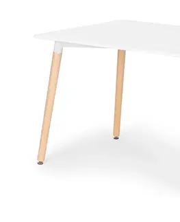 Jídelní stoly MODERNHOME Jídelní stůl obdelníkový KING bílý