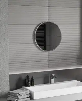 Koupelnová zrcadla MEXEN Loft zrcadlo 40 cm, nerezový rám 9850-040-040-000-10