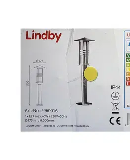 Zahradní lampy Lindby Lindby - Venkovní lampa ERINA 1xE27/60W/230V IP44 