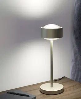 Stolní lampy Top Light Puk! 120 Eye Table LED, matné čočky, nikl matný