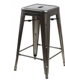 Výprodej nábytku skladem ArtD Barová židle PARIS 66 cm inspirovaná Tolix | metalická